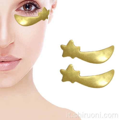 Maschera per gli occhi al collagene con patch in gel per occhi in oro 24k
